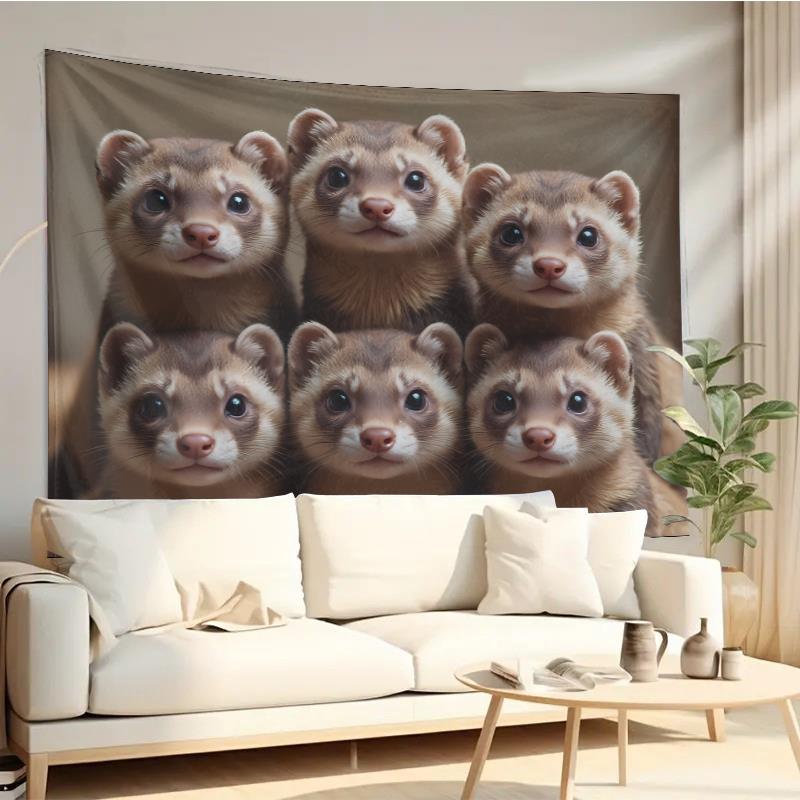 Interior Design Home Decor - Tapisserie murale avec motif de groupe