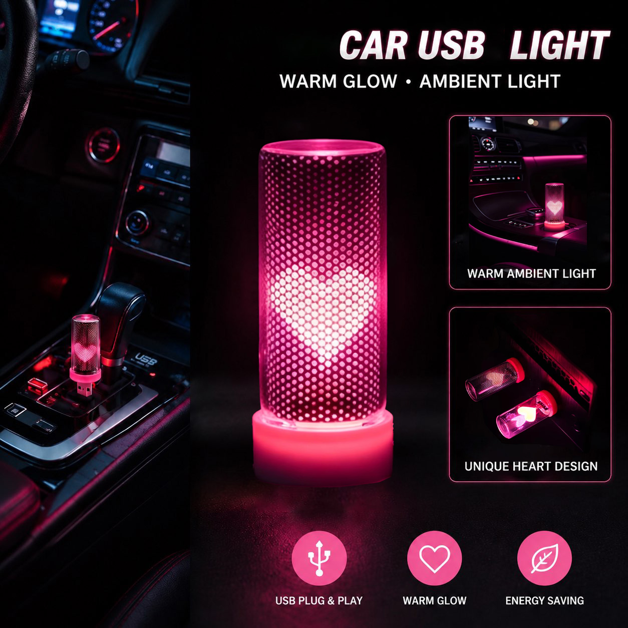 Interior Design Home Decor - Nouvelle lampe d'ambiance USB en forme