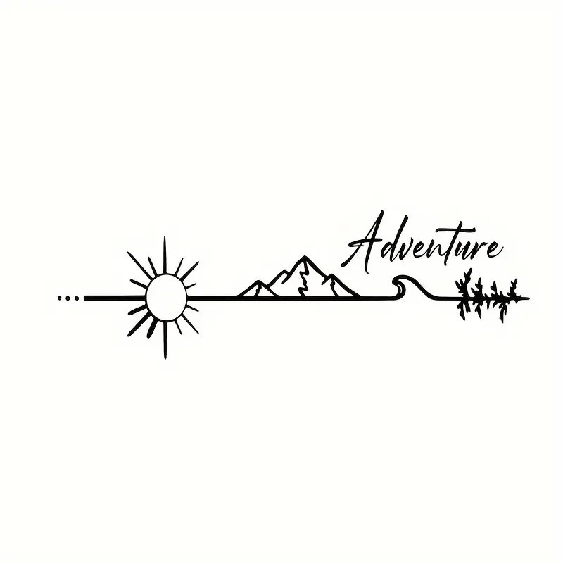 Interior Design Magazine - Autocollant en vinyle d'aventure de Camping