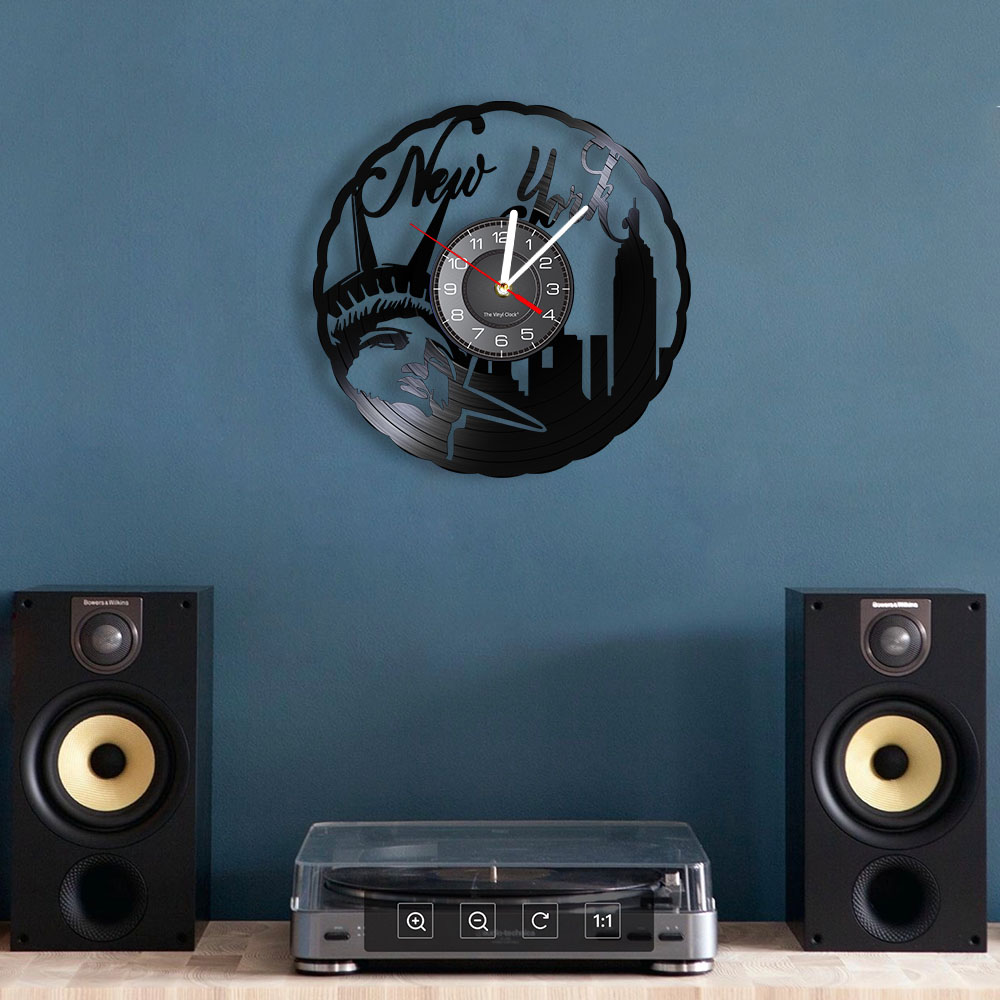 Horloge murale vintage en viny - Interior Design New York avis et prix