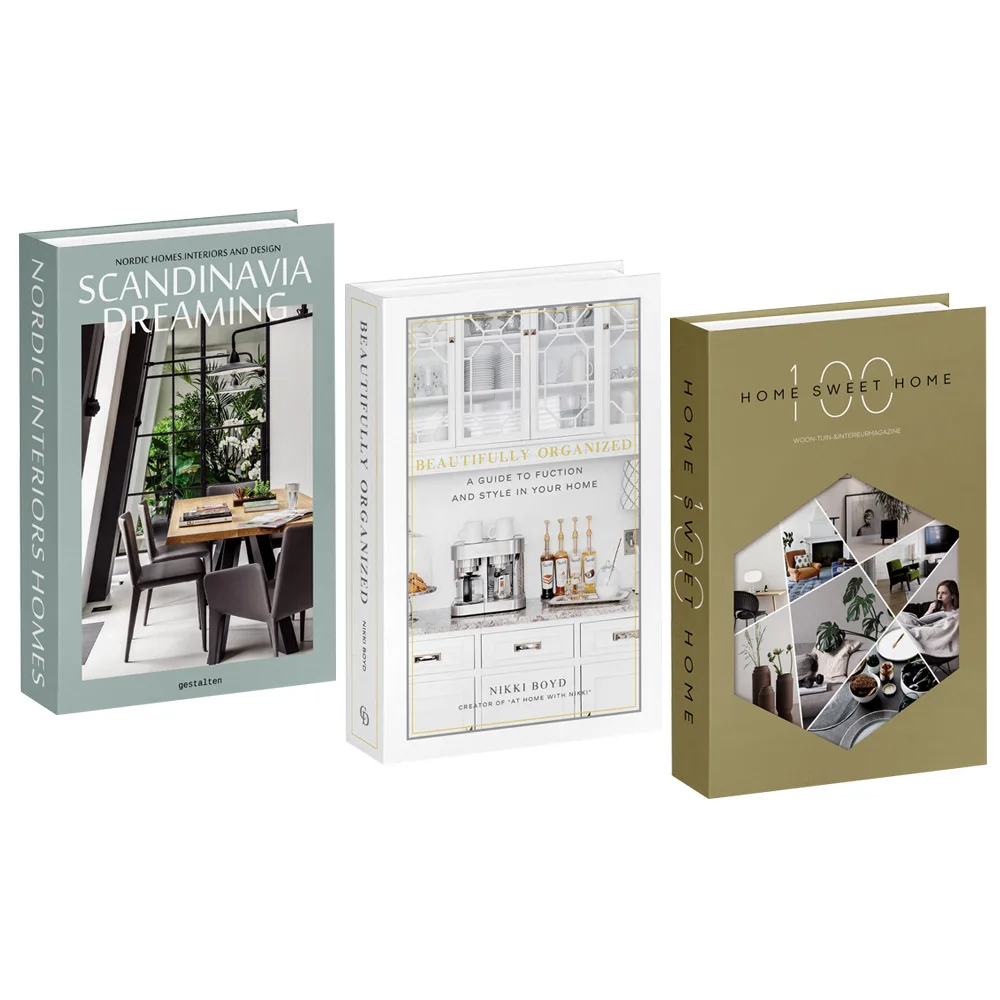 Lot de 3 livres factices de lu - Interior Design Magazine avis et prix