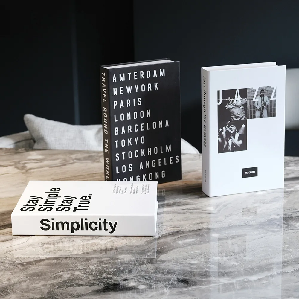 Lot de 3 livres factices de lu - Interior Design Magazine avis et prix
