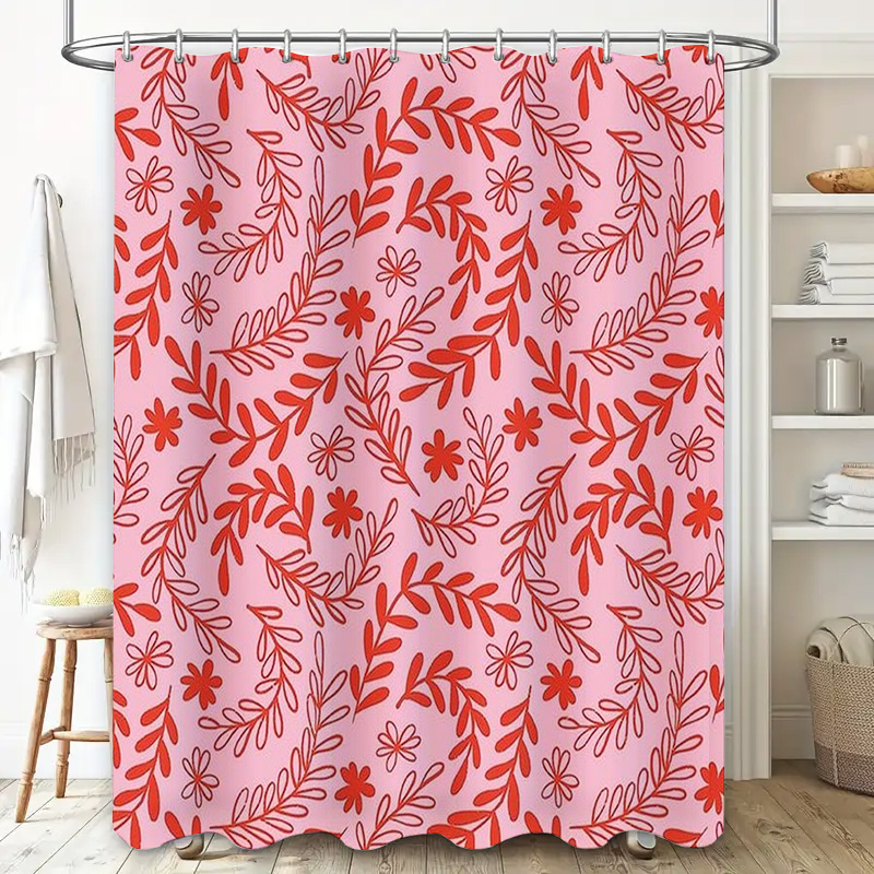Rideau de douche à fleurs rose - Interior Design Your Home avis et prix
