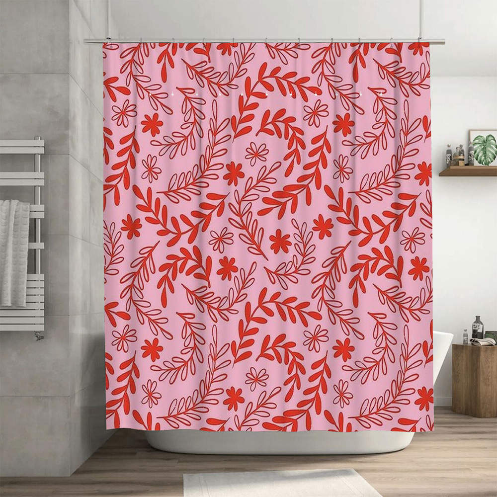 Rideau de douche à fleurs rose - Interior Design Your Home avis et prix