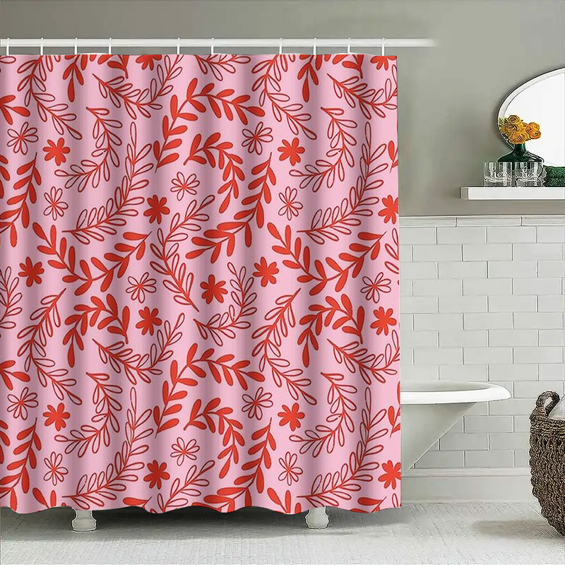Rideau de douche à fleurs rose - Interior Design Your Home avis et prix