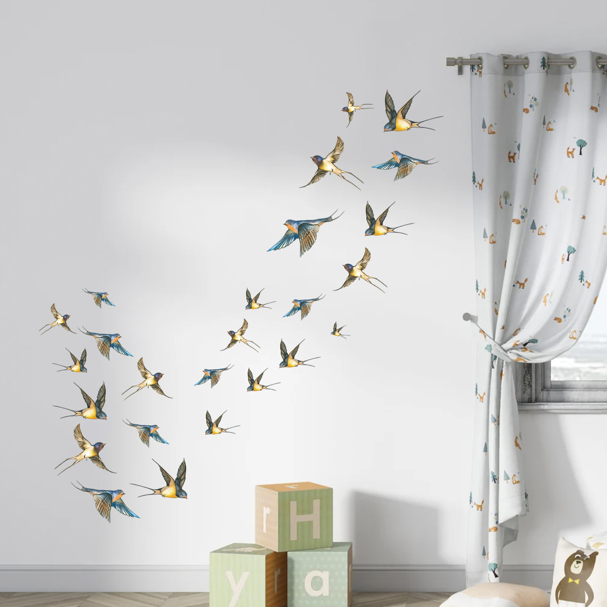 Autocollants muraux oiseaux aq - Interior Design Magazine avis et prix