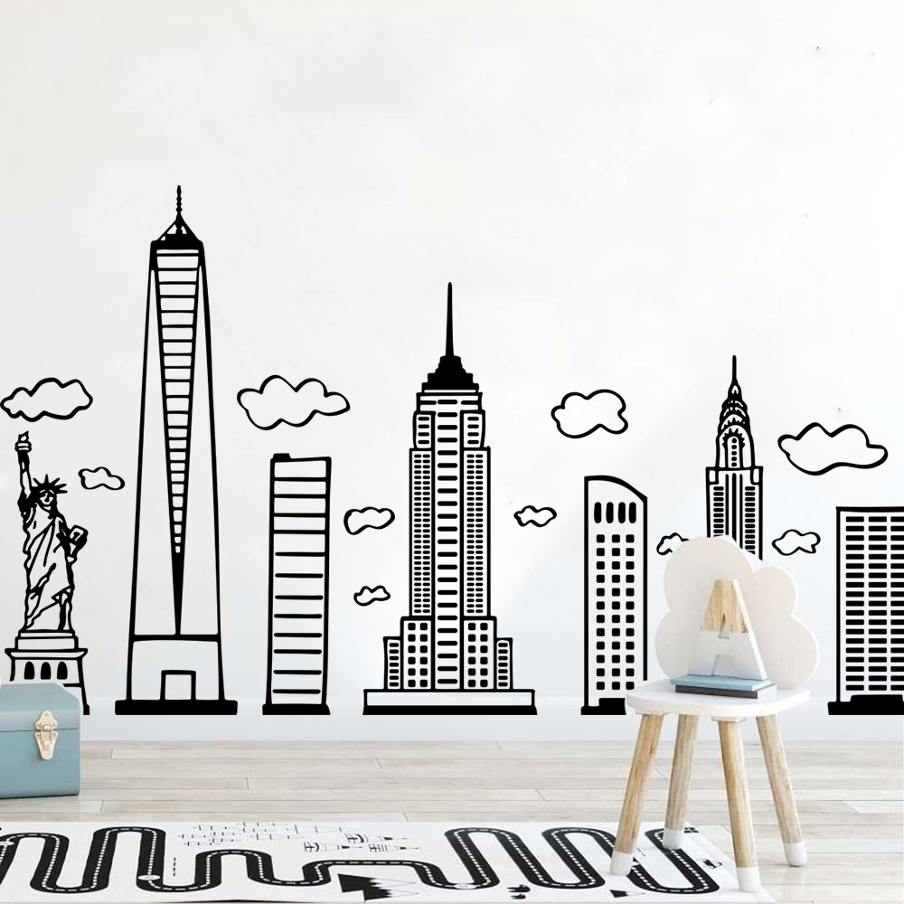 Grand autocollant mural Doodle - Interior Design Magazine avis et prix
