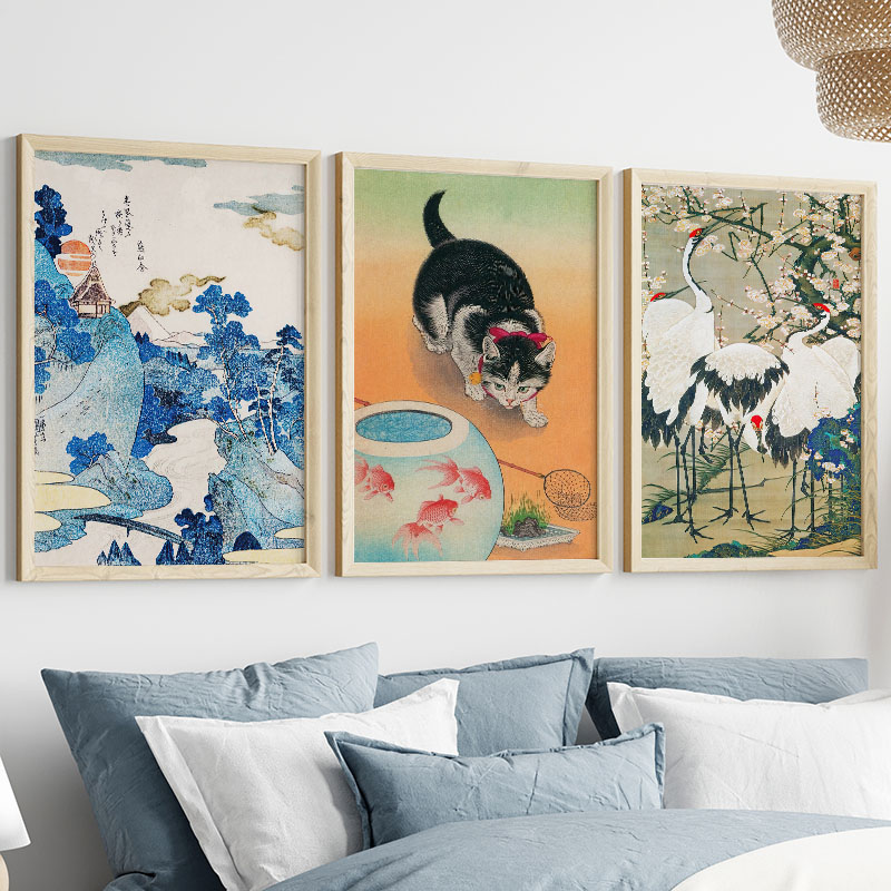 Peinture sur toile japonaise K - Interior Design Home Decor avis et prix
