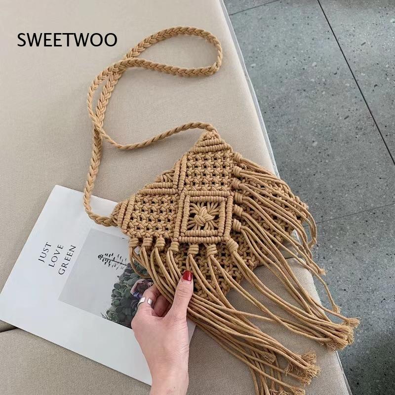 Sac bandoulière en coton tress - Interior Design Earth Tones avis et prix