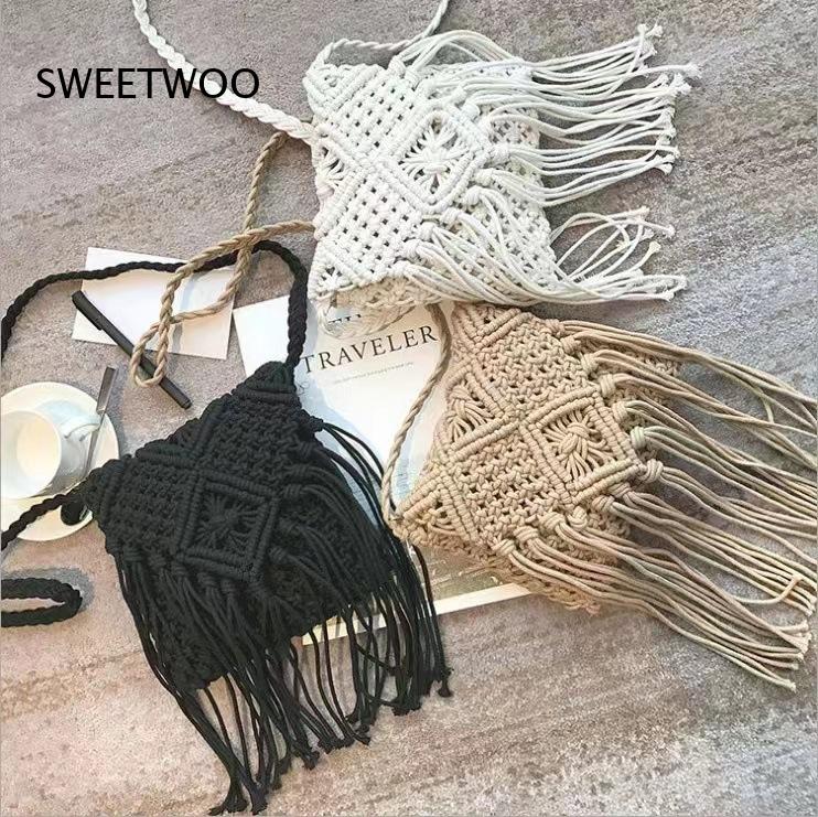 Sac bandoulière en coton tress - Interior Design Earth Tones avis et prix